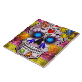 Carreau Jour des morts - masque de mort (Côté)