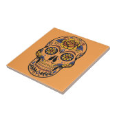 Carreau jour du crâne mexicain des morts (Côté)