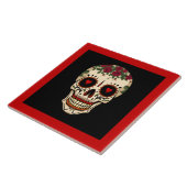 Carreau Jour du crâne mort de sucre (Côté)