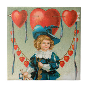 Carreau Jour vintage des Valentines, Garçon victorien aux 