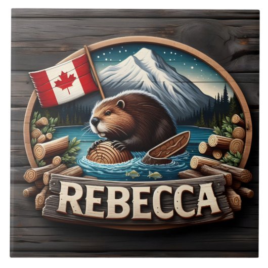 Carreau Journal canadien de détention de castor par drapea (Devant)