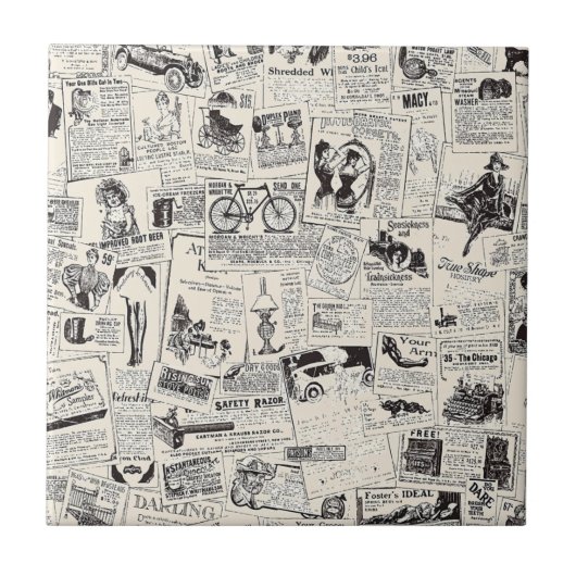 Carreau Journal vintage (Devant)