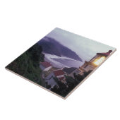 Carreau Journée brumeuse sur la côte de l'Oregon à l'Hecet (Côté)