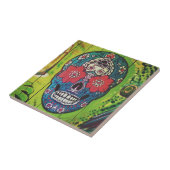 Carreau JOURNÉE mexicaine du crâne graffiti MORT (Côté)