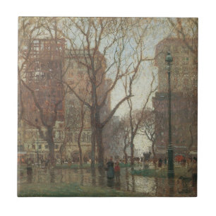 Carreau Journée pluvieuse, Madison Square, New York, Paul 
