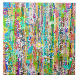 Carreau Jours ensoleillés 6 x 6 Carrelage en céramique