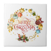 Carreau Joyeuse couronne de Noël (Devant)