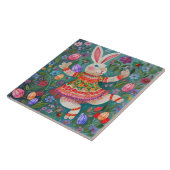 Carreau Joyeuse Danse Bunny de Pâques (Côté)