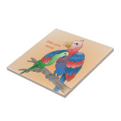 Carreau Joyeuse fête des mères Perroquets (Côté)