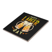 Carreau Joyeuse Fête du Travail Bière Drôle (Côté)