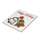 Carreau Joyeuses fêtes Noël Cookie Bells (Côté)