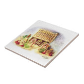 Carreau Joyeuses Vacances Gingerbread House Tile (Côté)