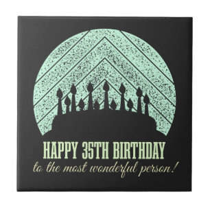 Carreau Joyeux 35ème anniversaire à la personne la plus me