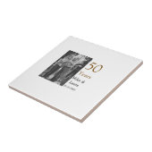 Carreau Joyeux 50e anniversaire ajouter nom du couple date (Côté)