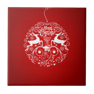 Carreau Joyeux Amis des Cerfs de Noël !