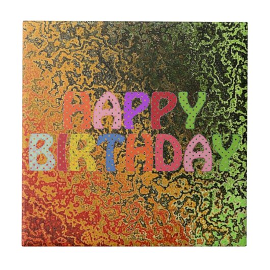 Carreau Joyeux anniversaire (Devant)