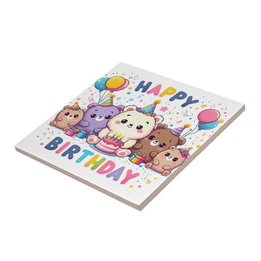 Carreau Joyeux anniversaire (Côté)