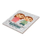 Carreau Joyeux anniversaire de Gemini (Côté)