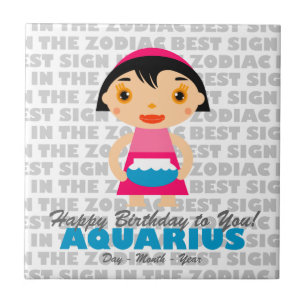 Carreau Joyeux anniversaire de l'Aquarius