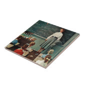 Carreau Joyeux anniversaire, Miss Jones par Norman Rockwel (Côté)