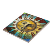 Carreau Joyeux cadeau Sun God imprimé (Côté)