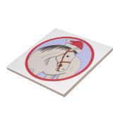 Carreau Joyeux Cheval de Noël (Côté)