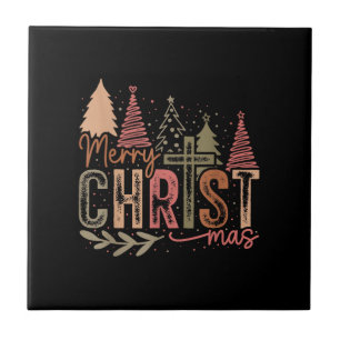 Carreau Joyeux Christ Mas Noël Foi Chrétienne Jésus C