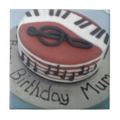 Carreau Joyeux gâteau de maman d'anniversaire (Devant)