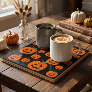 Carreau Joyeux Halloween Jack O Lantern Art Illustratif