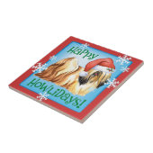Carreau Joyeux Howlidays Lhasa Apso (Côté)