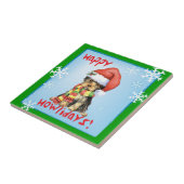 Carreau Joyeux Howlidays Yorkie (Côté)