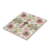 Carreau Joyeux Jésus de Pâques Résurrection Ange Wreaths (Côté)