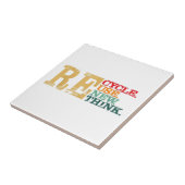 Carreau Joyeux Jour des terres Recycle Réutiliser Renouvel (Côté)