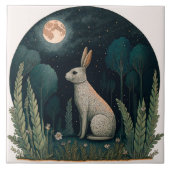 Carreau Joyeux lapin au clair de lune (Devant)
