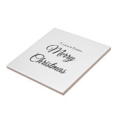 Carreau Joyeux Noël ajouter le nom texte personnalisé cade (Côté)