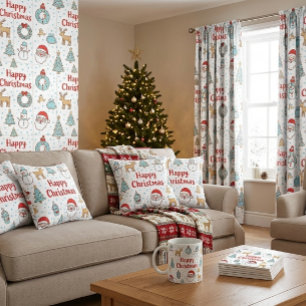 Carreau Joyeux Noël & Bonnes Fêtes Hiver Personnalisé