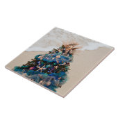 Carreau Joyeux Noël côtier Plage tropicale Holiday Tree (Côté)