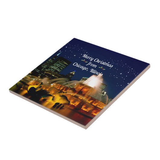 Carreau Joyeux Noël de Chicago, (Côté)