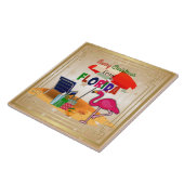 Carreau Joyeux Noël de Floride (Côté)