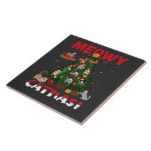 Carreau Joyeux Noël félin (Côté)
