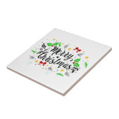 Carreau Joyeux Noël Festif   (Côté)