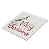 Carreau Joyeux Noël Mot Art Carrelage en céramique (Côté)