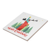 Carreau Joyeux Noël New York Santa Claus Statue De Lib (Côté)