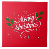 Carreau Joyeux Noël Ornat Script (Devant)