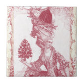 Carreau Joyeux Noel (rouge) (Devant)