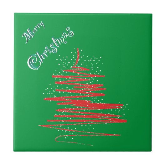 Carreau Joyeux sapin de Noël (Devant)