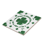 Carreau Joyeux Shamrocks de St Patrick (Côté)