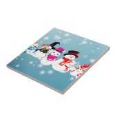 Carreau Joyeux Snowmen (Côté)