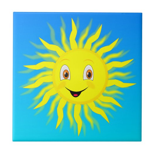 Carreau Joyeux soleil visage (Devant)