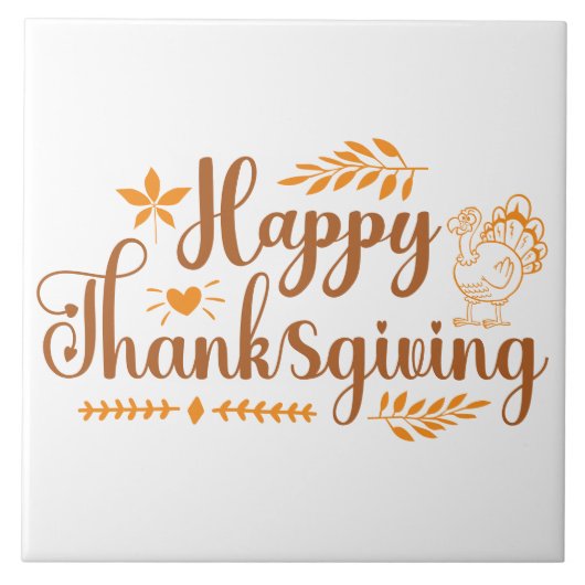 Carreau Joyeux Thanksgiving (Devant)
